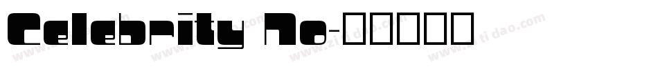 Celebrity No字体转换